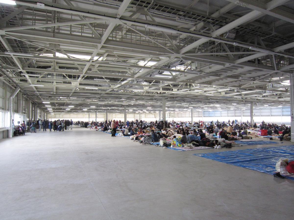 田村市内の避難所（2011年3月15日から17日） 写真 5