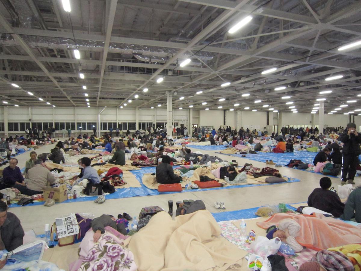 田村市内の避難所（2011年3月15日から17日） 写真 12