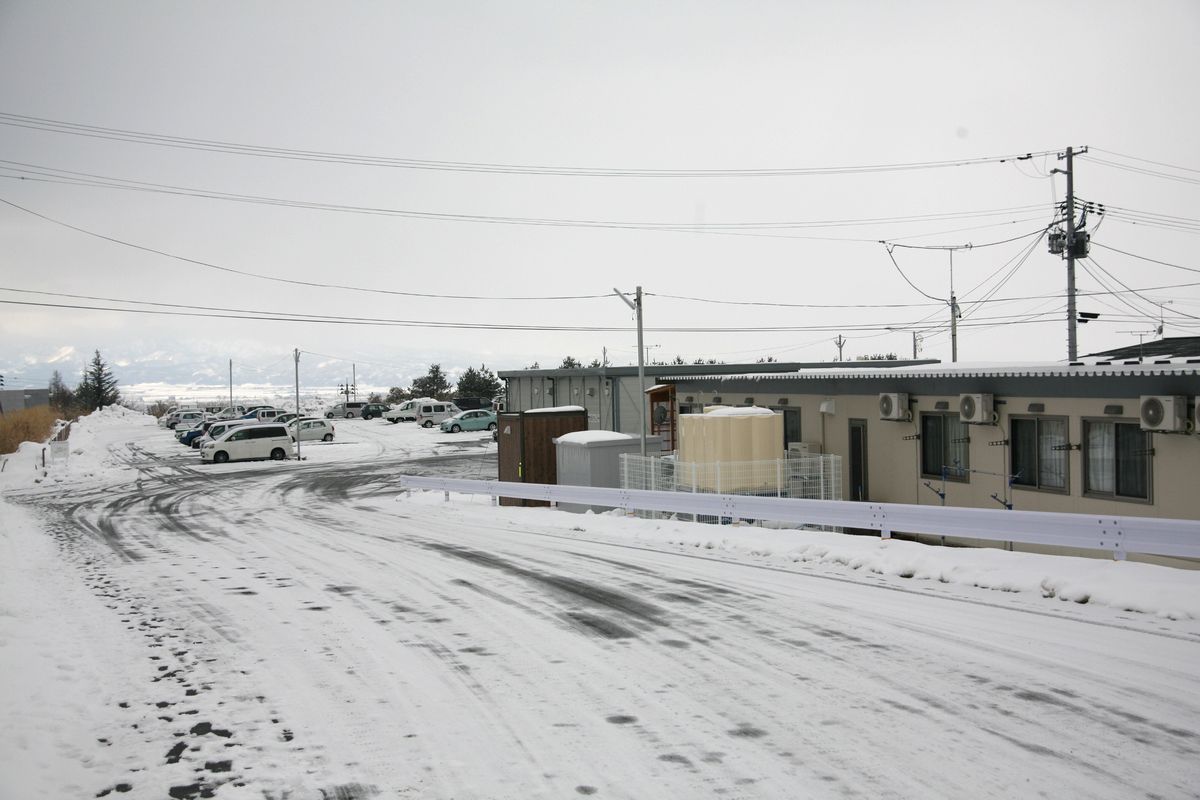 雪の会津-仮設住宅周辺の様子（2012年1月11日） 写真 3