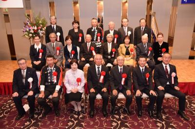文化の日の11月3日、会津若松ワシントンホテルで行われた表彰式で受賞された皆さん