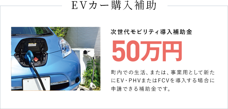 EV購入補助50万円
