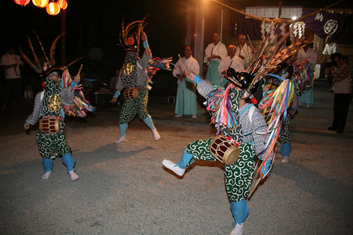 熊川稚児鹿舞奉納（2009年8月26日撮影） 写真 4