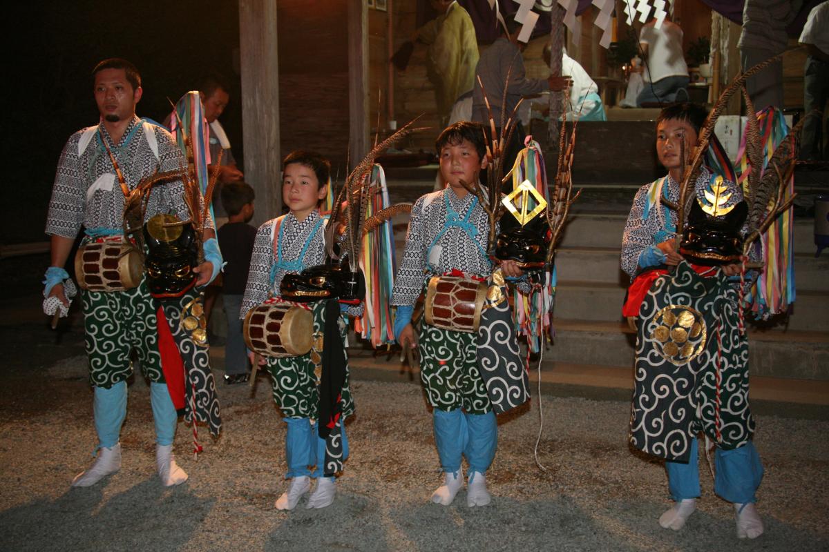 熊川稚児鹿舞奉納（2009年8月26日撮影） 写真 7