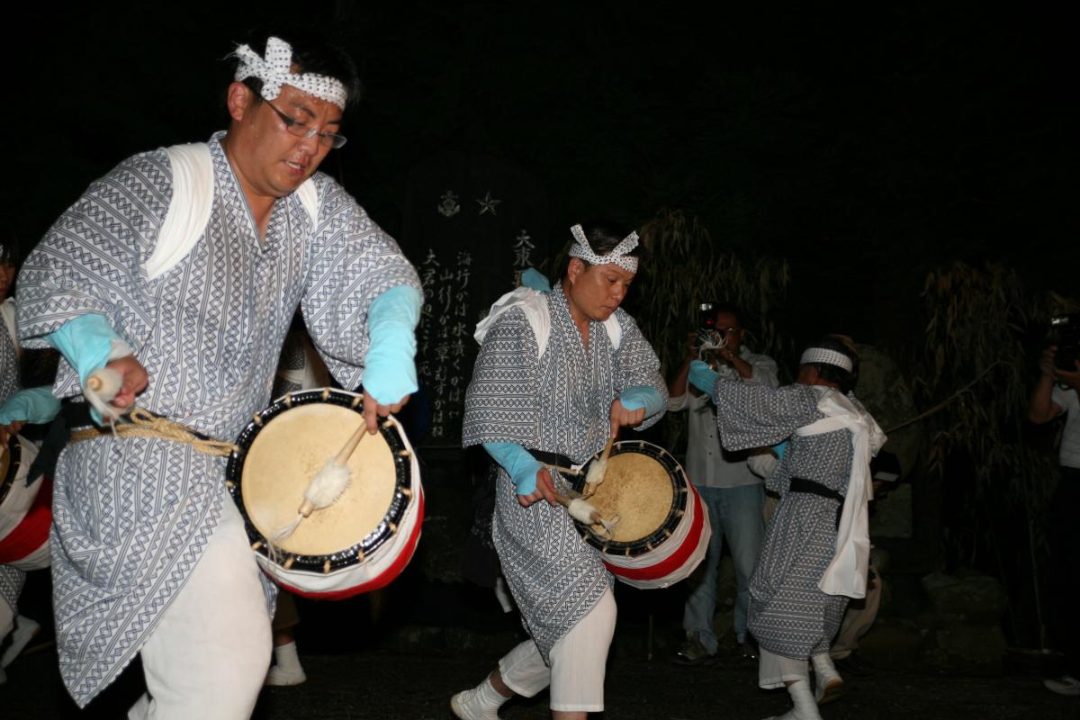 長者原じゃんがら念仏太鼓踊り（2010年8月14日撮影） 写真 4