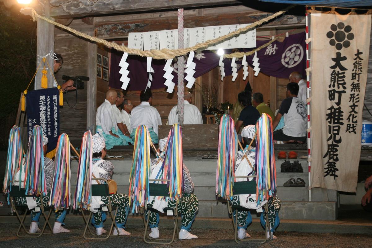 毎年8月26日の熊川諏訪神社祭礼の宵祭りの時に、諏訪神社に奉納されています