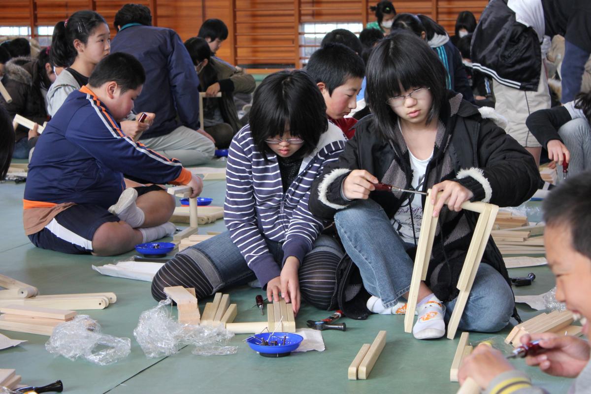 熊町小学校　森林教室（2011年2月8日） 写真 4