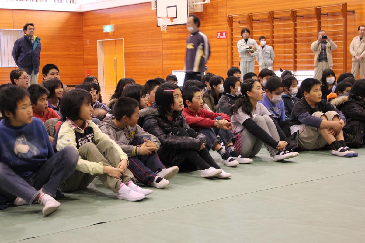 熊町小学校　森林教室（2011年2月8日） 写真 1