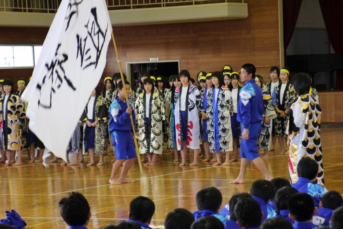 大熊中学校 引継ぎ式（2011年2月18日） 写真 1