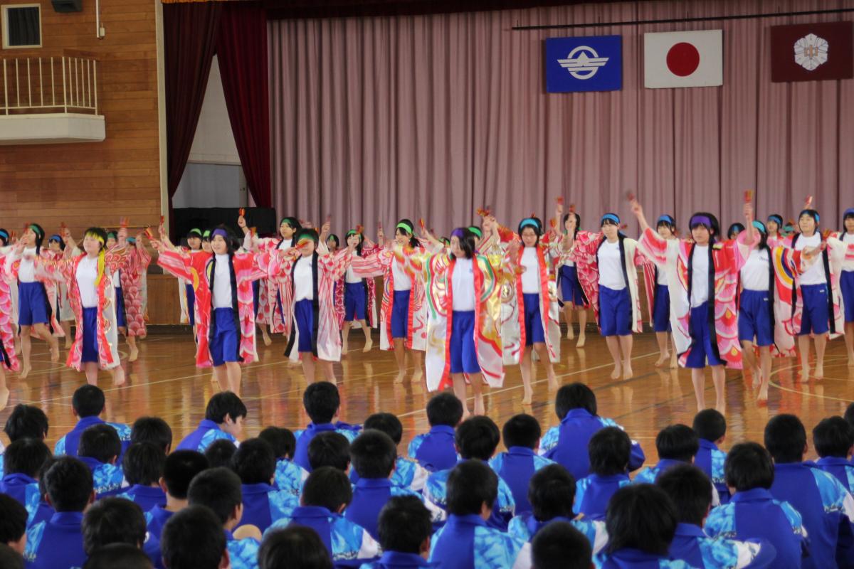 大熊中学校 引継ぎ式（2011年2月18日） 写真 4