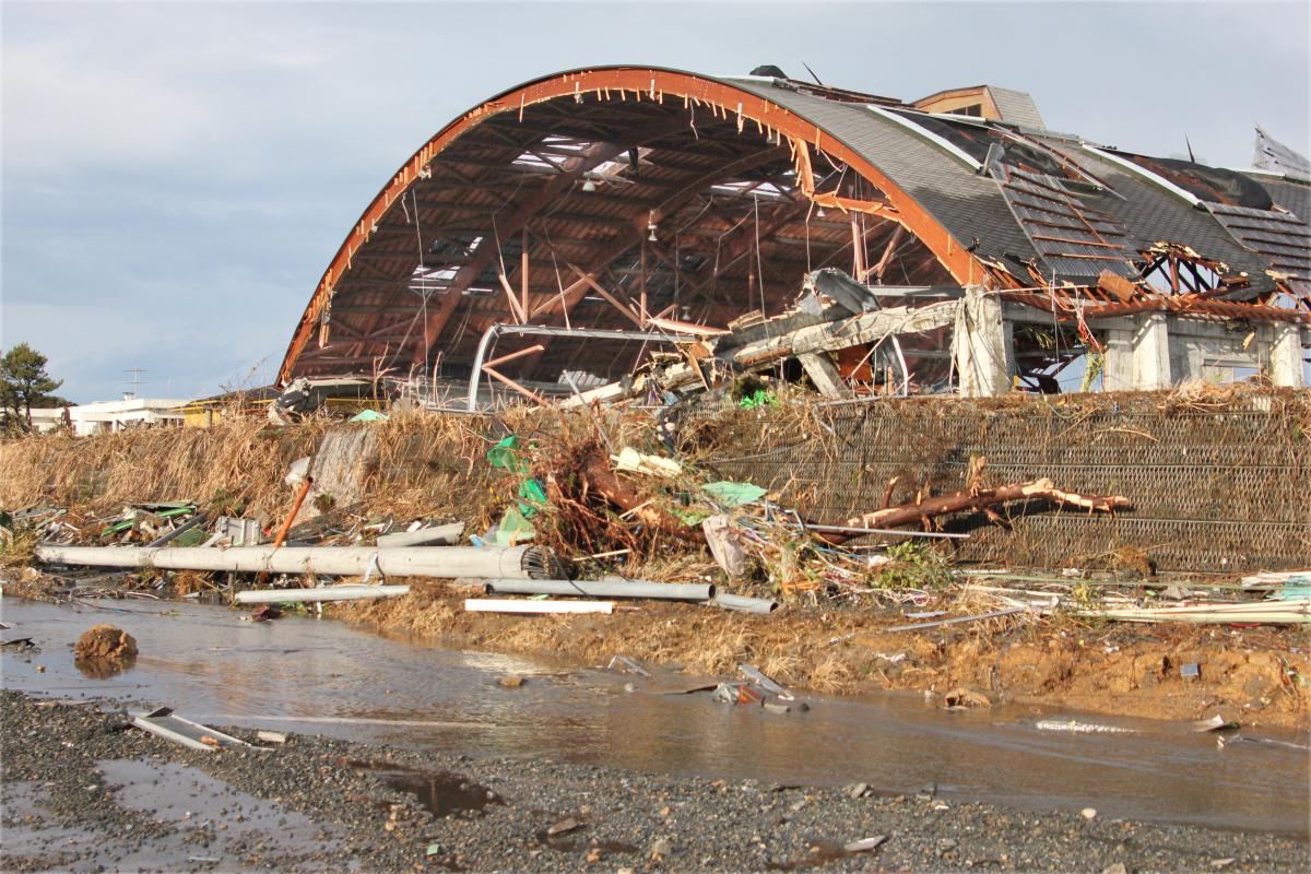 東日本大震災発生直後の町内（2011年3月11日） 写真 5