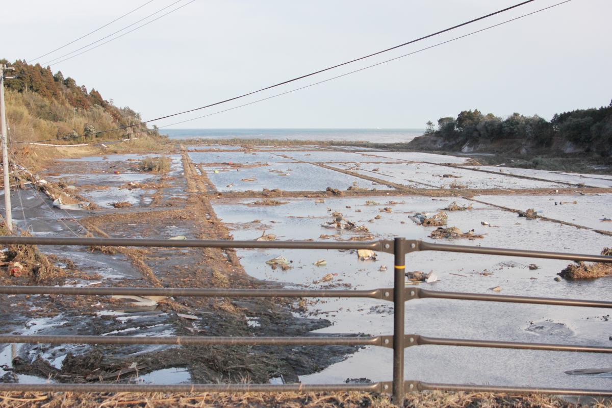 東日本大震災発生直後の町内（2011年3月11日） 写真 8