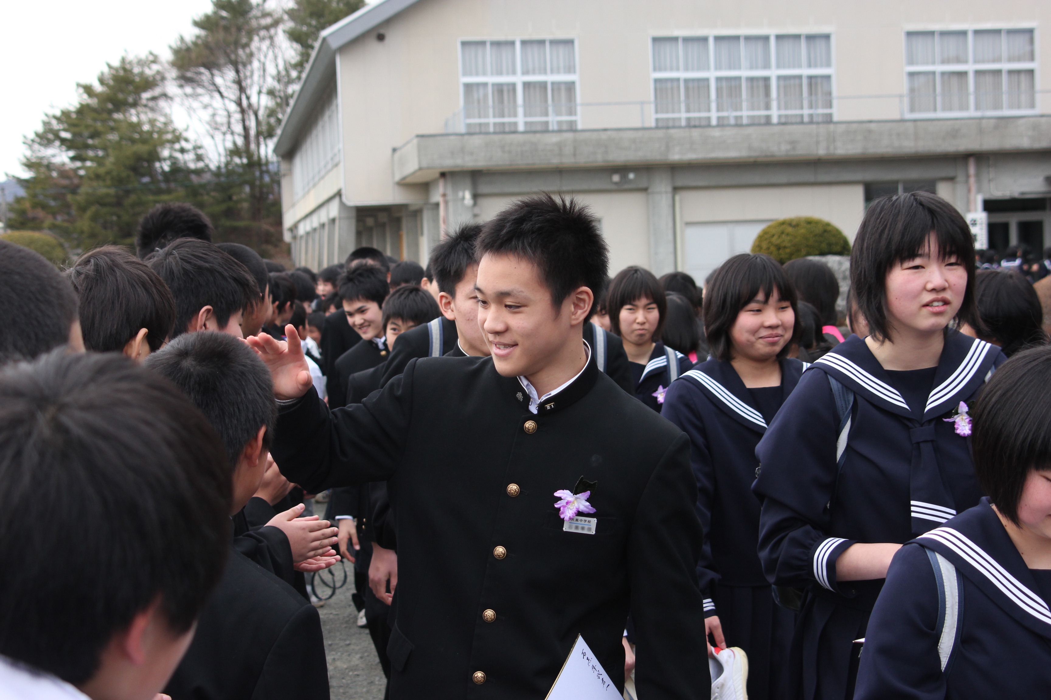 大熊中学校卒業式（2011年3月11日） 写真 3