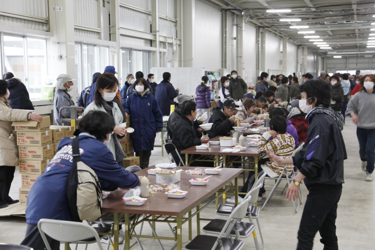 田村市内の避難所（2011年3月15日から17日） 写真 3
