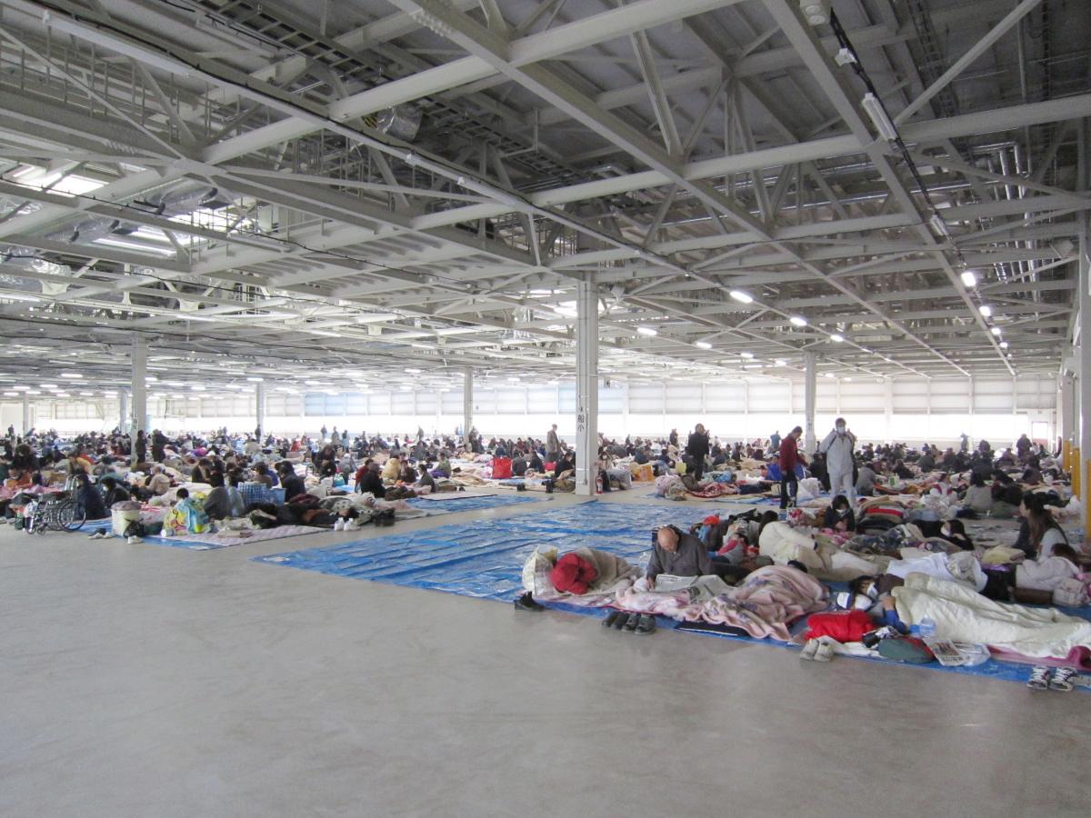 田村市内の避難所（2011年3月15日から17日） 写真 4