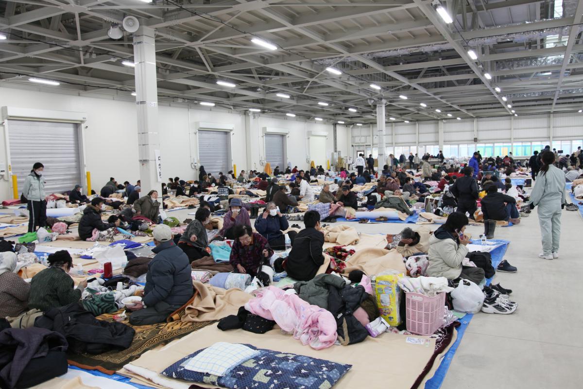 田村市内の避難所（2011年3月15日から17日） 写真 8
