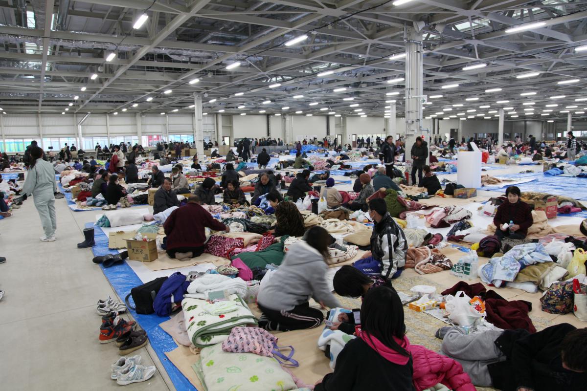 田村市内の避難所（2011年3月15日から17日） 写真 7