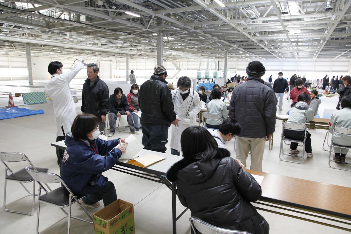 田村市内の避難所（2011年3月15日から17日） 写真 20