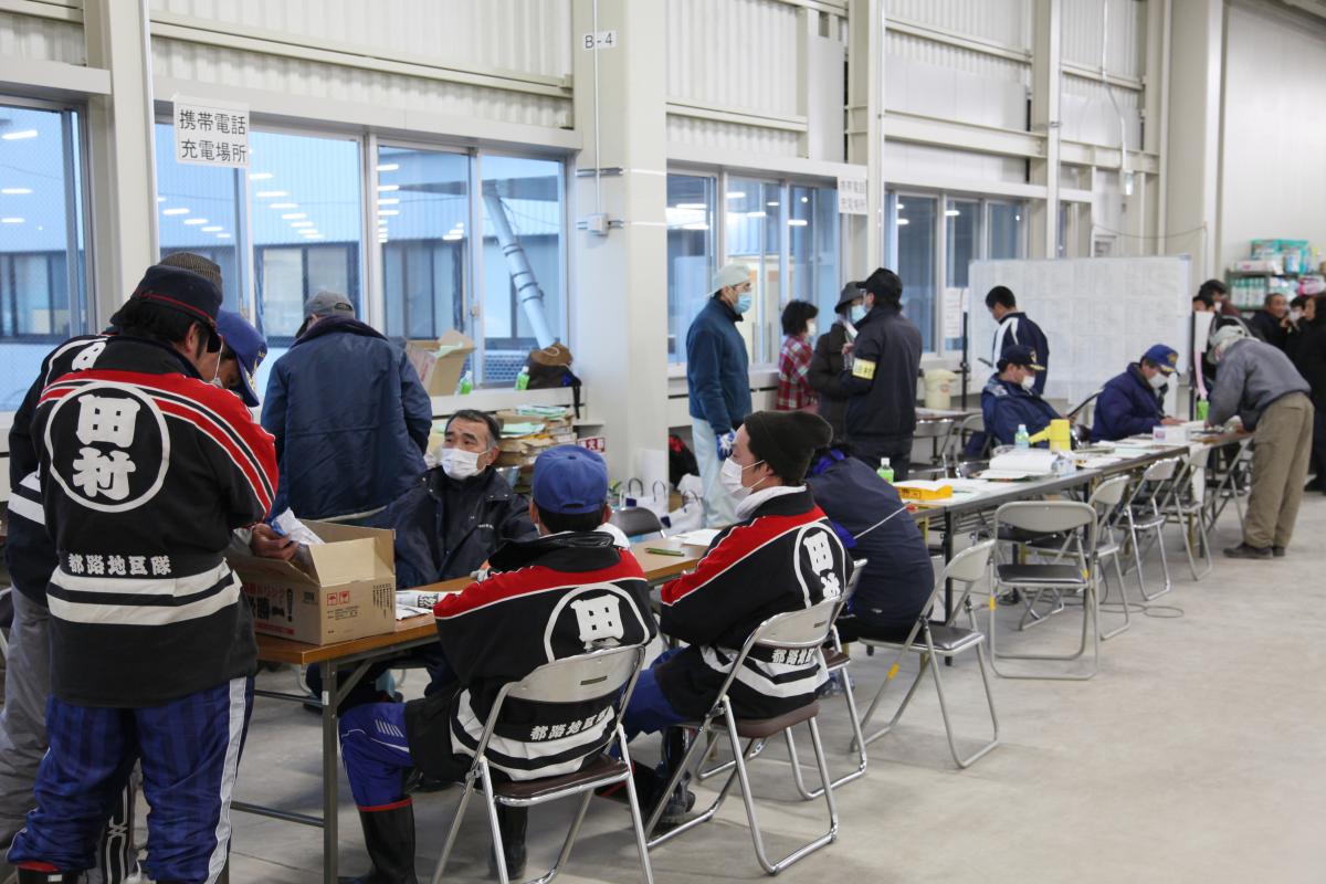 田村市内の避難所（2011年3月15日から17日） 写真 22