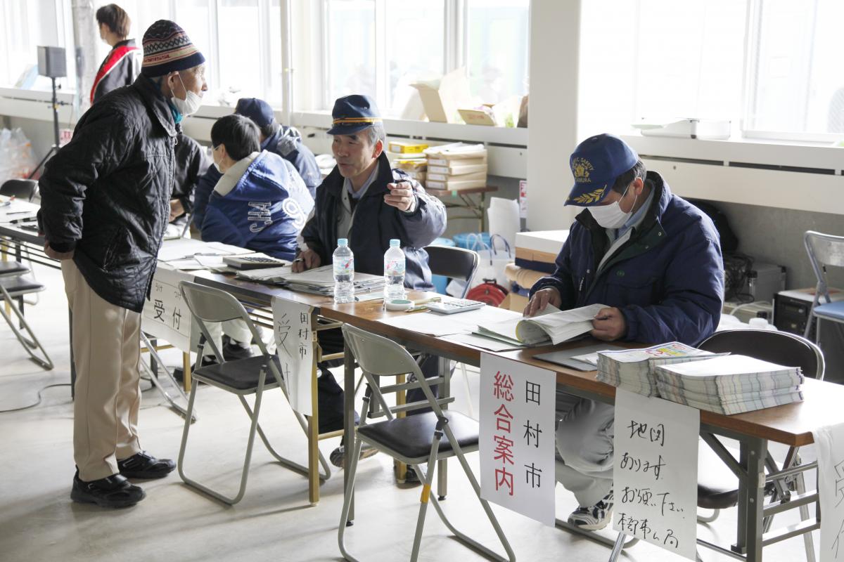田村市内の避難所（2011年3月18日） 写真 3