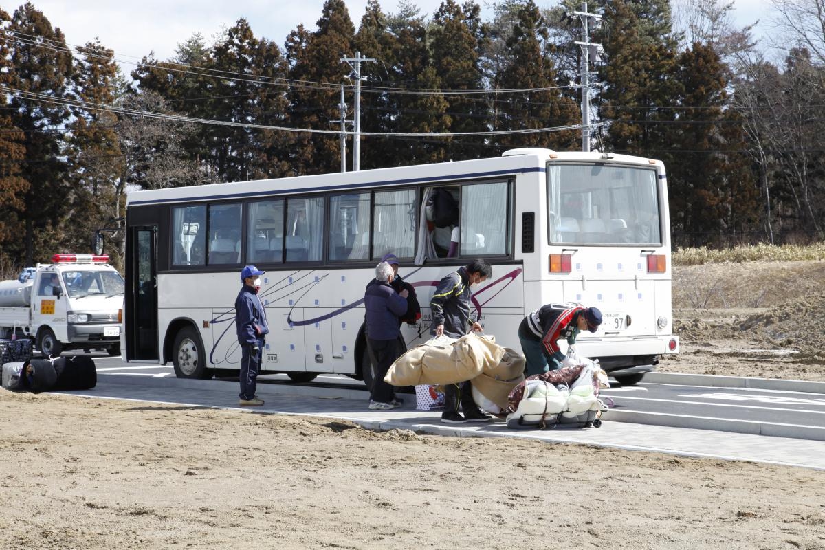 田村市内の避難所（2011年3月18日） 写真 8