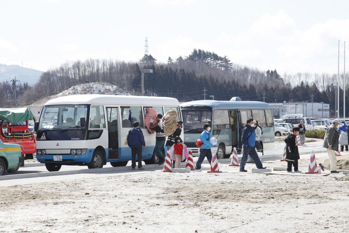 田村市内の避難所（2011年3月18日） 写真 10