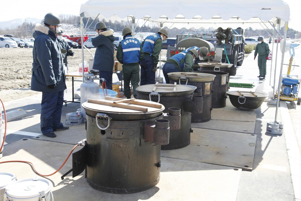 田村市内の避難所（2011年3月18日） 写真 22