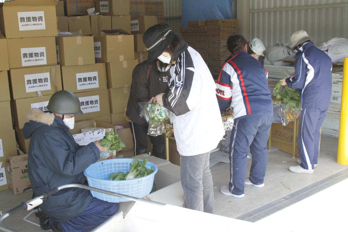 田村市内の避難所（2011年3月19日から26日） 写真 2