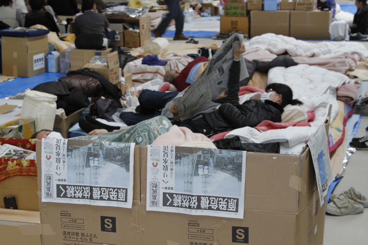 田村市内の避難所（2011年3月19日から26日） 写真 6