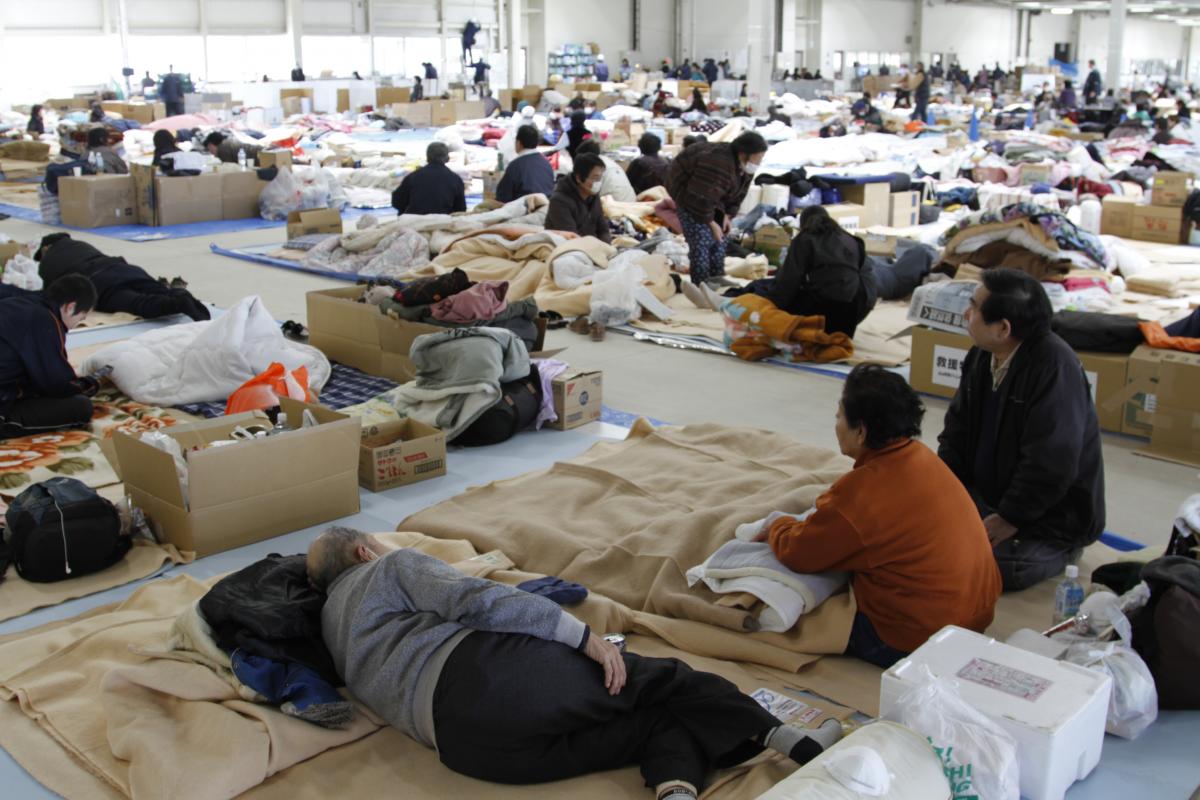 田村市内の避難所（2011年3月19日から26日） 写真 7