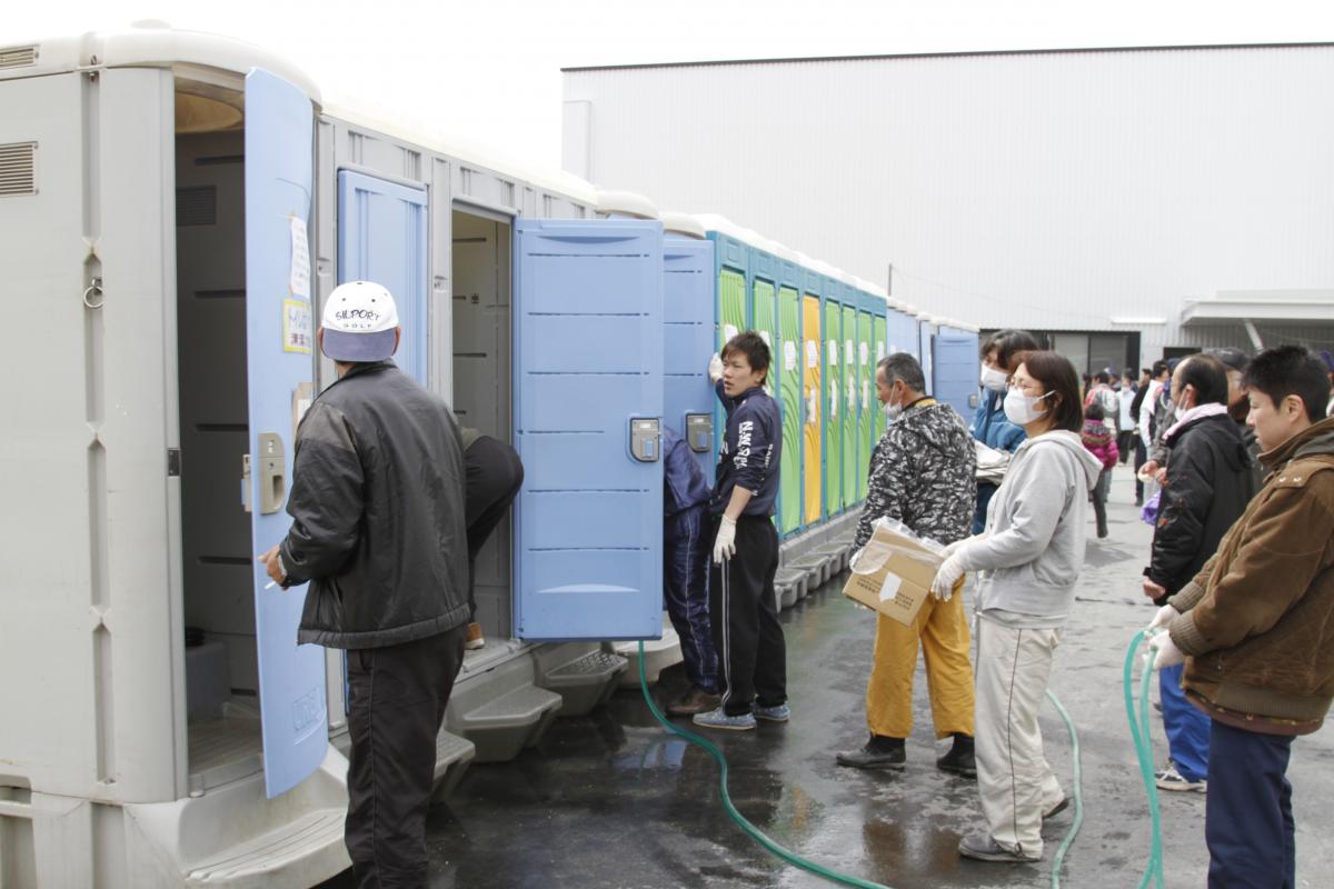 田村市内の避難所（2011年3月19日から26日） 写真 8