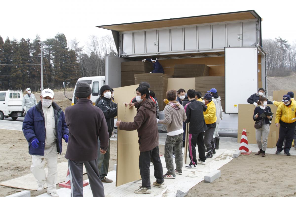 田村市内の避難所（2011年3月19日から26日） 写真 9