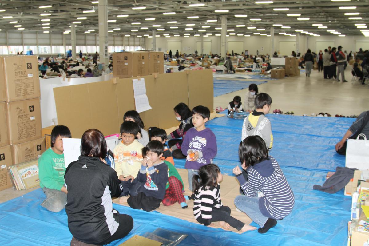 田村市内の避難所（2011年3月19日から26日） 写真 11