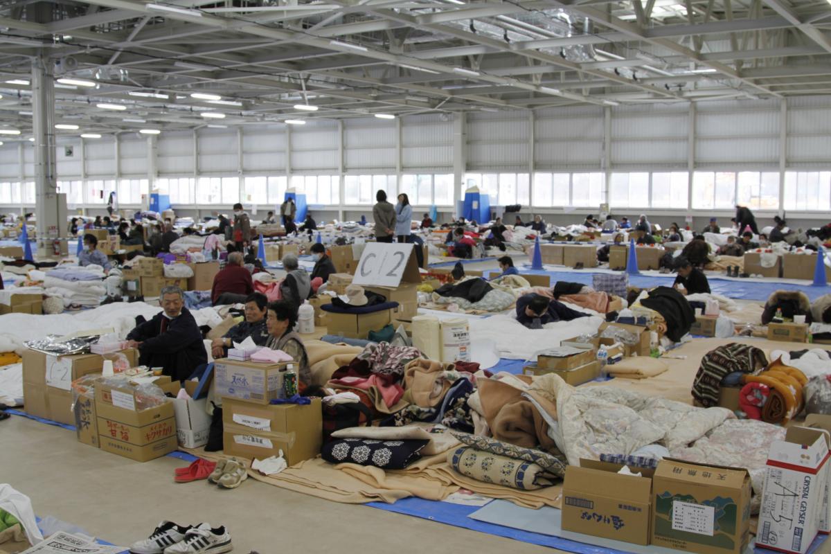 田村市内の避難所（2011年3月19日から26日） 写真 12