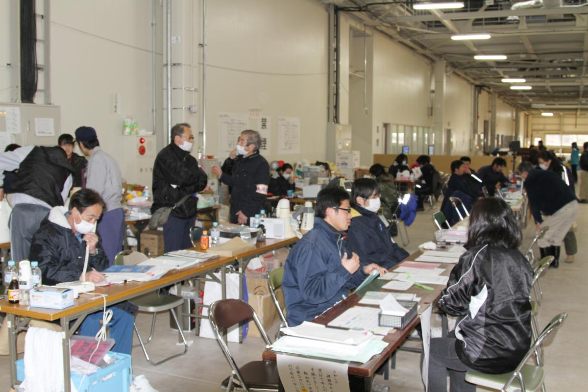 田村市内の避難所（2011年3月19日から26日） 写真 16