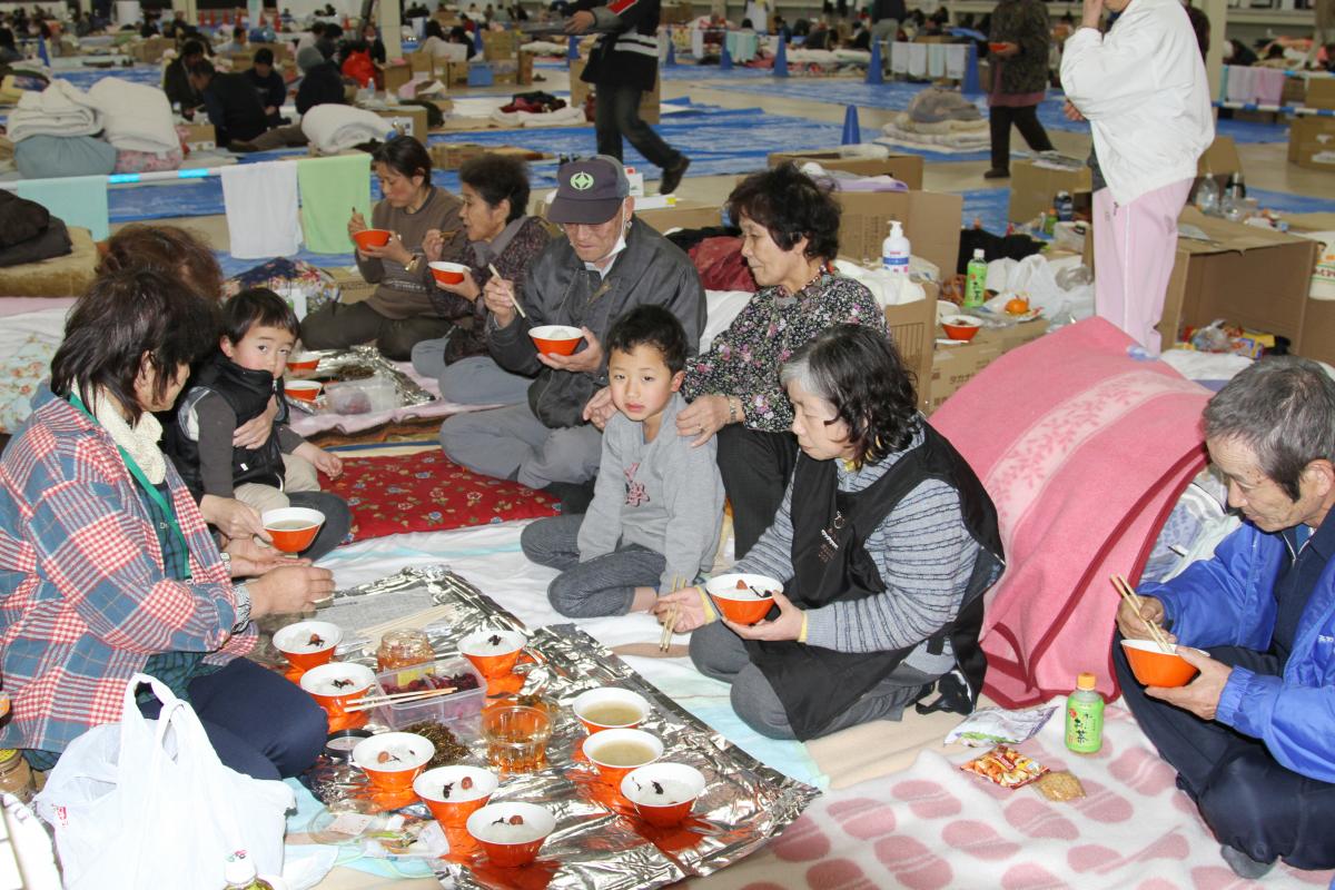 田村市内の避難所（2011年3月19日から26日） 写真 20