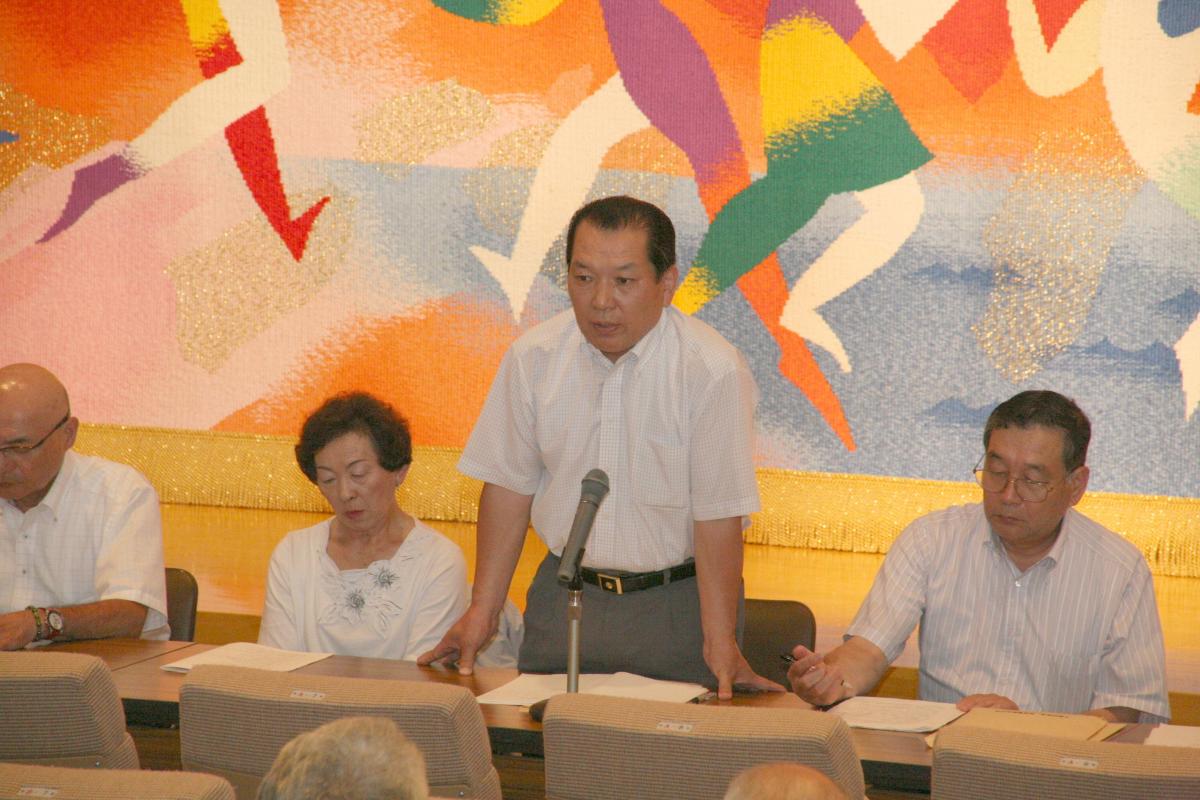 新潟県での町政懇談会（2011年7月29日） 写真 2
