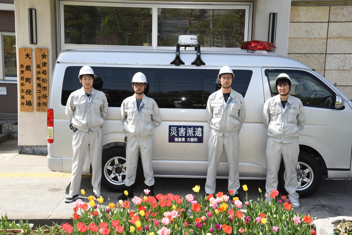 会津から車で熊本に向かった第1班の応援職員