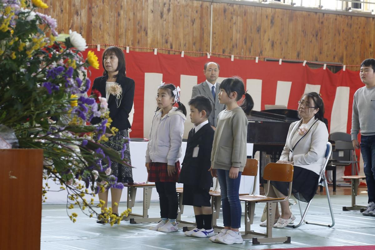 平成28年度熊町・大野小学校　合同入学式、大熊中学校入学式（2017年4月6日撮影） 写真 2