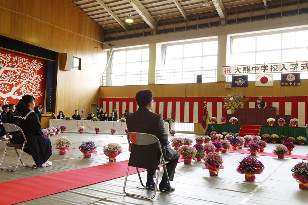 平成28年度熊町・大野小学校　合同入学式、大熊中学校入学式（2017年4月6日撮影） 写真 7