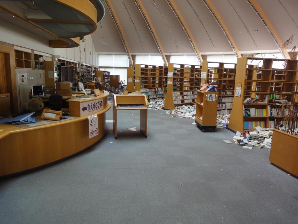 大熊町図書館（2012年10月10日撮影） 写真 1