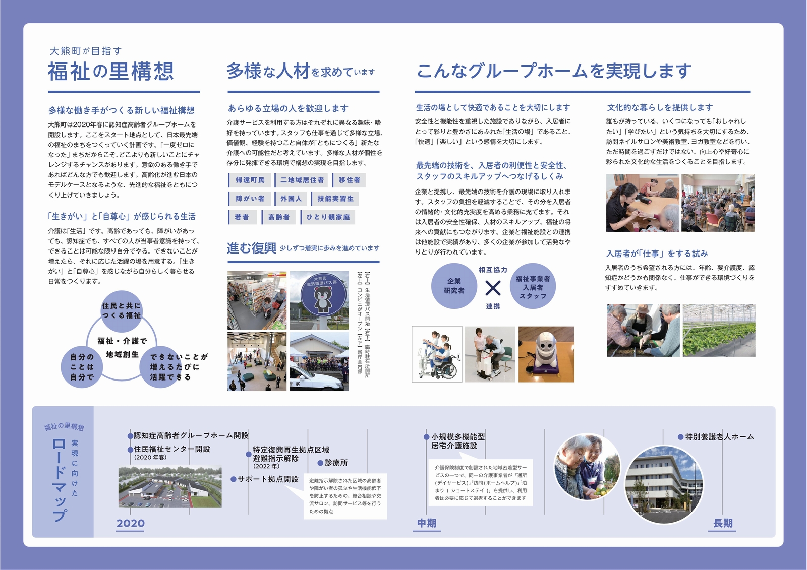 大熊町・福祉のお仕事紹介パンフレット裏面