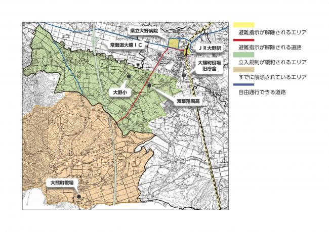 解除・緩和エリア地図