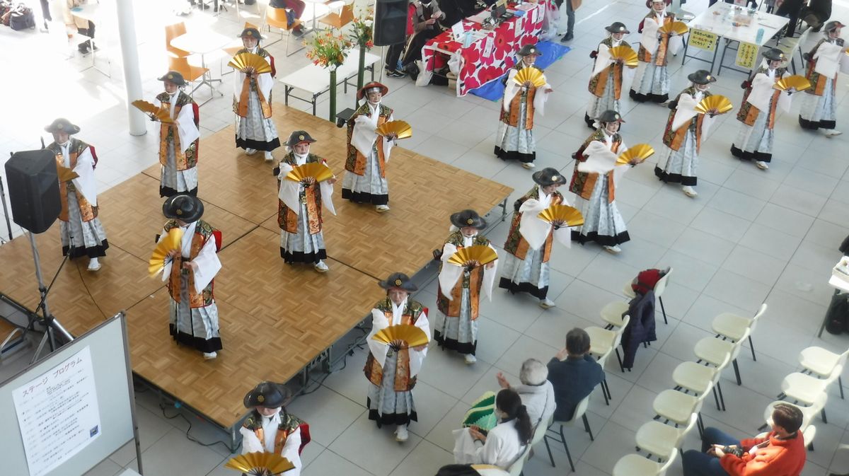 大熊町相馬流れ山踊り保存会が復興支援イベントに招待され踊りを披露しました