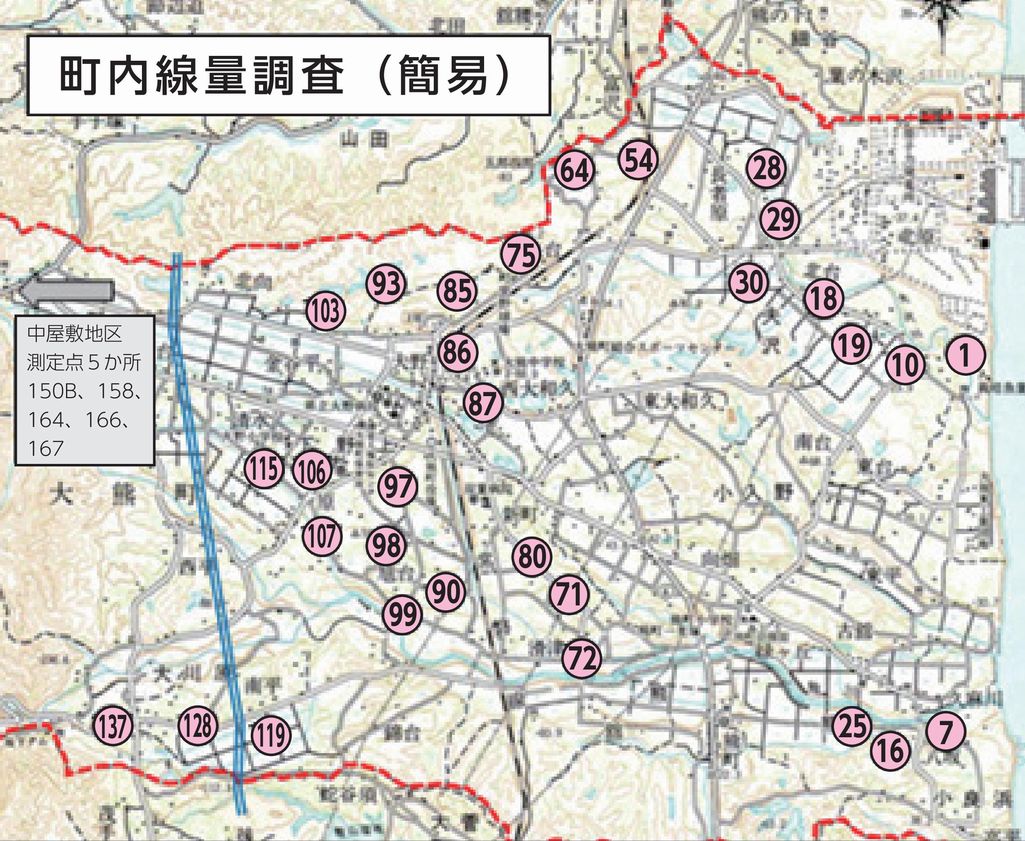 測定場所の地図