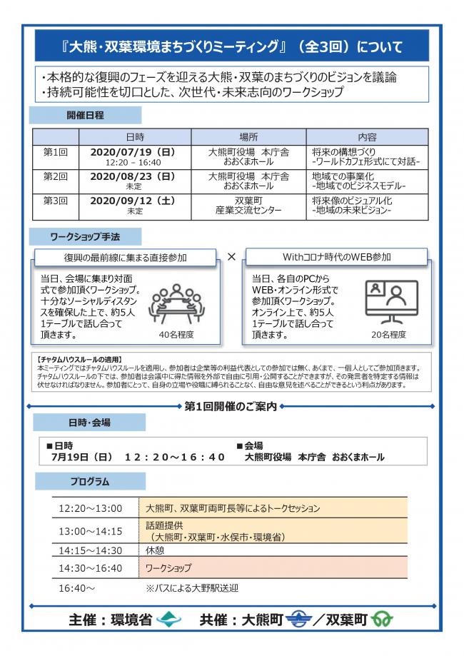 大熊双葉環境まちづくりミーティング　チラシ表