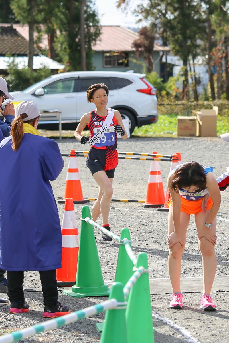 11区を走る初出場の渡辺選手