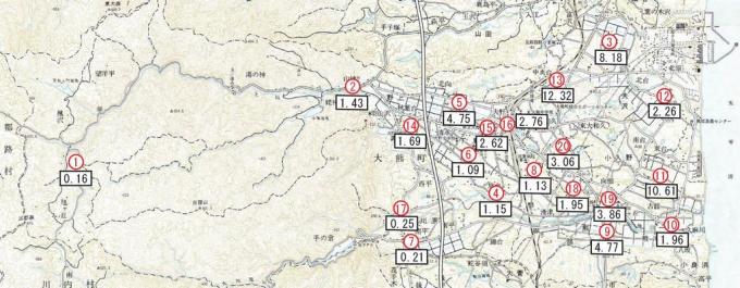 6月の測定地点図