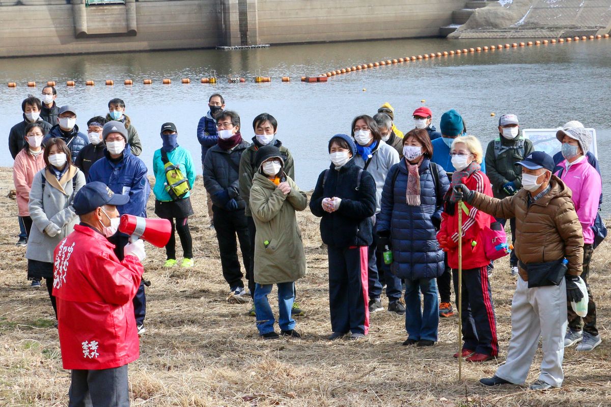 坂下ダムができる前この辺りに住んでいた宗像委員長から、当時の話を聞きました