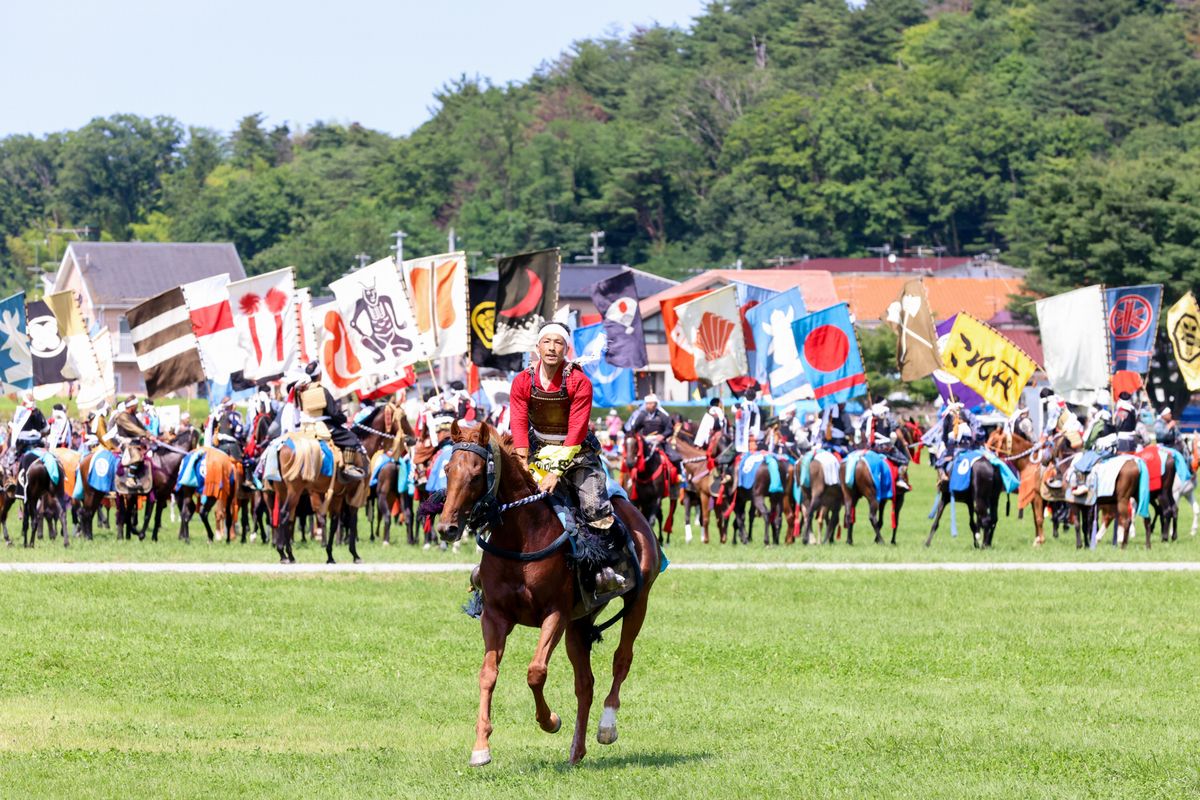 神旗争奪戦に参戦した吉田さん。御神旗2本を獲得する大活躍を見せました