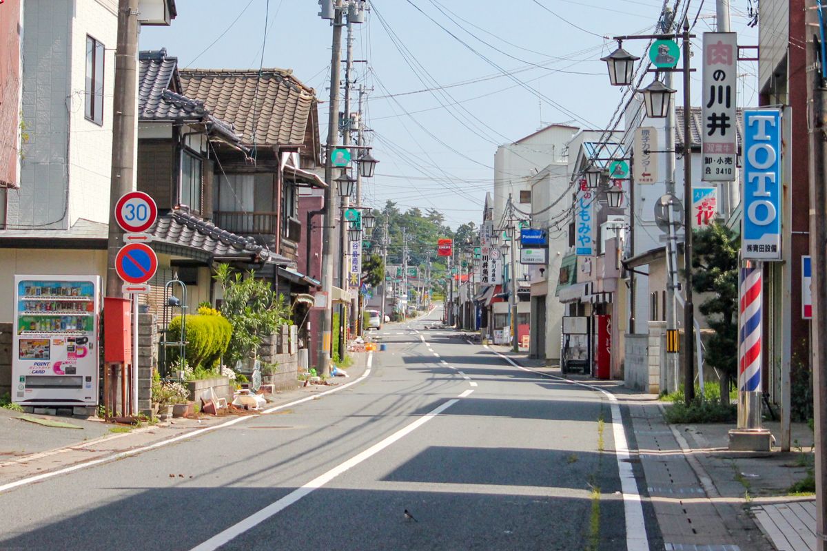 2011年、駅前通りの様子。